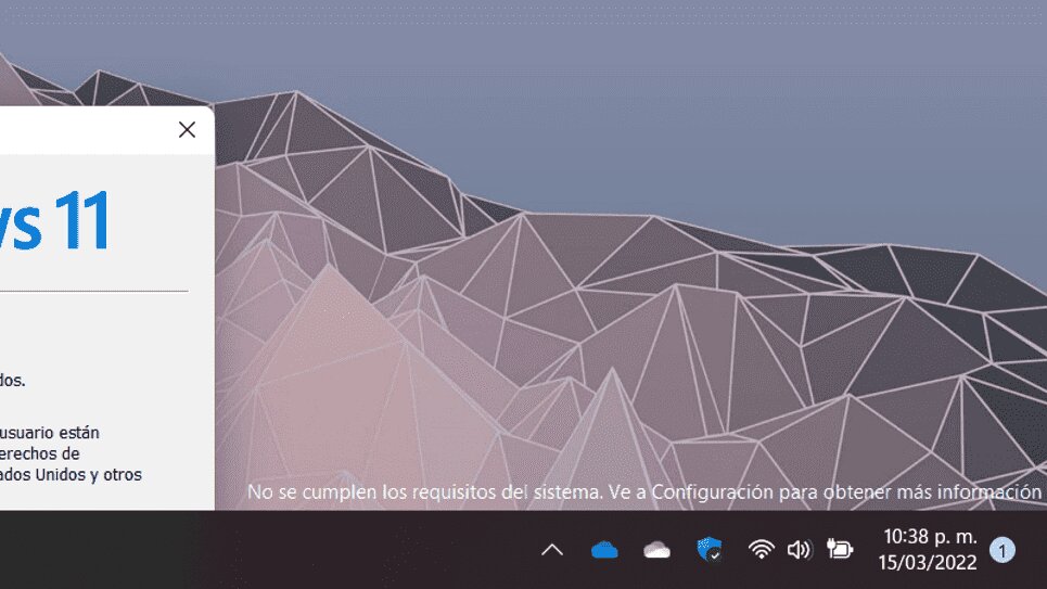Windows 11 mensaje