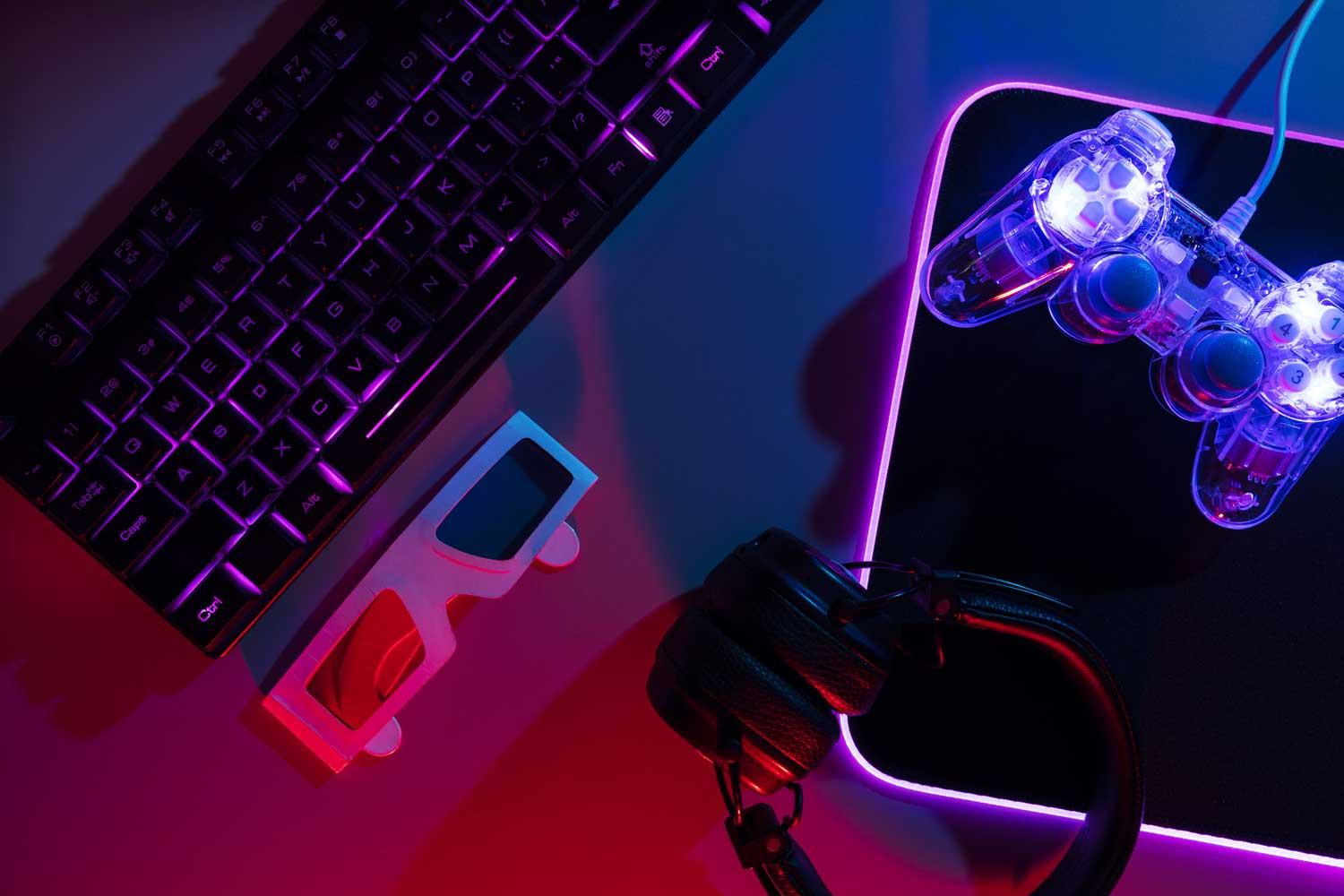 teclado-juegos-neon-iluminado teclado neon
